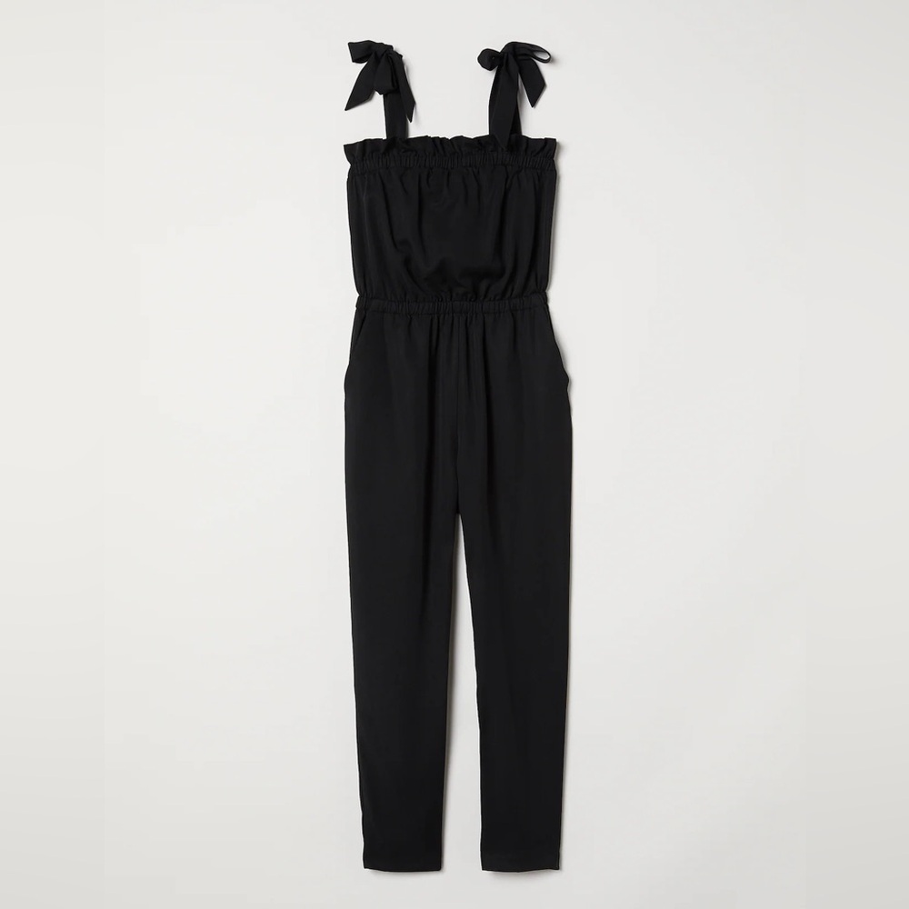 Lyocell Jumpsuit - Black - Ladies